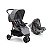 Carrinho de Bebê Com Bebê Conforto Voyage Delta Ts Duo Cinza - Imagem 1