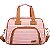 Bolsa de Maternidade Hug Média Listrada Rosa - Imagem 1