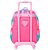 Mochila de Rodinhas Sestini Grande M Plus Arco-Íris Rosa - Imagem 4
