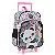 Kit Mochila de Rodinhas Lancheira Luxcel Up4You Panda Preto - Imagem 2
