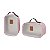 Kit Organizador de Mala Maternidade Little Pi New York Rosa - Imagem 1