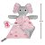 Naninha Com Prendedor de Chupeta Buba Elefante Rosa - Imagem 3
