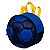 Lancheira Sestini Escolar 0Y Futebol Colorido Azul - Imagem 2