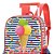 Mochila de Rodinhas Com Alça Luxcel Up4You Ice Cream Vermelh - Imagem 2