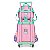 Kit Mochila Rodinha Lancheira Luxcel Up4You Ice Cream Rosa - Imagem 2