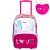 Kit Mochila de Rodinhas e Lancheira Sestini Love X Rosa - Imagem 1