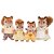 Família dos Esquilos Noz Sylvanian Families Bege - Imagem 1