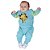 Conjunto de Bebê Tricô Kids Girafinha Azul - Imagem 2