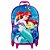 Mochila de Rodinhas 3D Pequena Sereia Maxtoy Rosa e Azul - Imagem 1