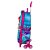 Mochila de Rodinhas 3D Pequena Sereia Maxtoy Rosa e Azul - Imagem 6