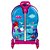 Mochila de Rodinhas 3D Pequena Sereia Maxtoy Rosa e Azul - Imagem 3