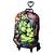 Mochila de Rodinhas 3D Hulk Avengers Maxtoy Preto - Imagem 5