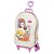 Mochila de Rodinhas 3D Princesa Bela Maxtoy Rosa - Imagem 3