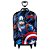 Mochila de Rodinhas 3D Capitão América Avengers Maxtoy Azul - Imagem 1