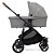 Carrinho de Bebê Joie Versatrax E Cinza Gray Flannel - Imagem 3