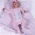 Saída de Maternidadericô Kids de Jacquard Coração Rosa Claro - Imagem 2