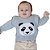 Blusa Tricô Kids de Bebê Com Panda de Tricô Azul - Imagem 1