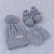 Kit Tricô Kids Gorro Luva e Sapato de Tricô Azul Claro - Imagem 1
