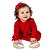Vestido de Bebê Tricô Kids Com Bordado Vermelho - Imagem 1