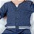 Conjunto de Bebê Tricô Kids Com Casaco e Calça Azul Mescla - Imagem 2