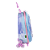 Mochila de Rodinhas 3D Maxtoy Frozen Elsa Lilás - Imagem 4