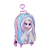 Mochila de Rodinhas 3D Maxtoy Frozen Elsa Lilás - Imagem 5