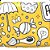 Boia Sea Float Rabiscos 10-25Kg Preto e Amarelo - Imagem 2