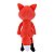 Boneco de Pano Pelúcia Raposa Metoo Vermelho - Imagem 2
