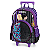 Mochila de Rodinhas Luxcel Sem Alça Wandinha Roxo - Imagem 2