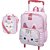 Kit Mochila Carrinho Lancheira Kouii Pacific Filhotiis Gato - Imagem 1