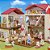 Casa Telhado Vermelho Luzes Sylvanian Families Sotão Secreto - Imagem 4