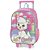 Kit Mochila de Rodinhas Lancheira Luxcel Cindy Rosa - Imagem 3