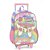 Kit Mochila de Rodinhas Lancheira Luxcel Up4You Game Rosa - Imagem 3