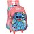 Mochila de Rodinhas Com Alça Luxcel Stitch Salmão - Imagem 1