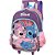 Mochila de Rodinhas Com Alça Luxcel Stitch Roxo - Imagem 1