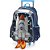 Kit Mochila de Rodinhas Lancheira Luxcel Nasa Azul - Imagem 2