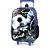 Kit Mochila de Rodinhas Lancheira Luxcel Futebol Preto - Imagem 4