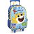 Kit Mochila de Rodinhas Lancheira Luxcel Baby Shark Amarelo - Imagem 4