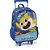 Kit Mochila de Rodinhas Lancheira Luxcel Baby Shark Azul - Imagem 4