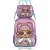 Kit Mochila de Rodinhas e Lancheira Luxcel Lol Surprise Rosa - Imagem 1
