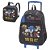 Kit Mochila Rodinha Lancheira Pacific Sonic Go Fast Preto - Imagem 1