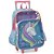 Mochila de Rodinhas Sem Alça Luxcel Up4You Unicórnio Verde - Imagem 1