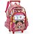 Mochila de Rodinhas Com Alça Luxcel Turma da Mônica Rosa - Imagem 1
