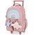 Mochila Rodinhas Sem Alça Luxcel Up4You Estrelas Rosa - Imagem 2