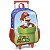 Kit Mochila Rodinhas Lancheira Luxcel Super Mario Vermelho - Imagem 3