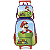 Kit Mochila Rodinhas Lancheira Luxcel Super Mario Vermelho - Imagem 1