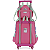Kit Mochila Rodinhas Lancheira Luxcel Barbie Rosa - Imagem 2