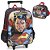 Kit Mochila Rodinhas Lancheira Luxcel Superman Preto - Imagem 1