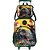 Kit Mochila de Rodinhas Lancheira Luxcel Up4You T-Rex Preto - Imagem 1