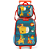 Kit Mochila de Rodinhas Lancheira Luxcel Fisher-Price Verde - Imagem 1